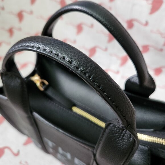 Marc Jacobs The Mini Travel Leather Handbag Womens Black - Picture 5 of 6